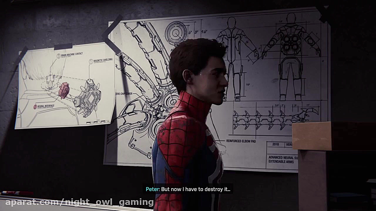 Fighting with Doctor Octavius...