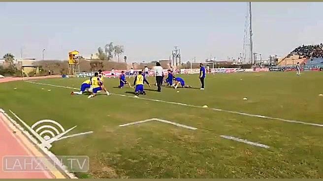 گرم کردن بازیکنان صنعت نفت آبا...