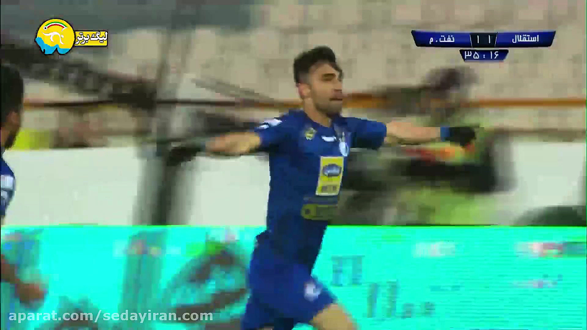 گل اول استقلال به نفت مسجدسلیم...