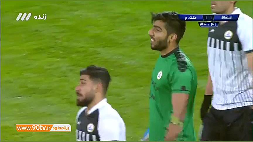 گل اول استقلال به نفت مسجدسلیم...