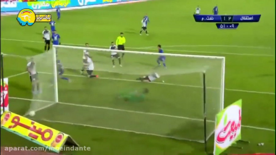 گل دوم استقلال توسط مهدی قائدی