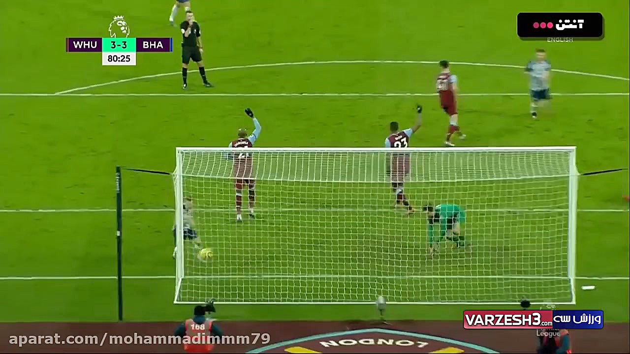 خلاصه بازی؛ وستهام 3  3 برایتو...