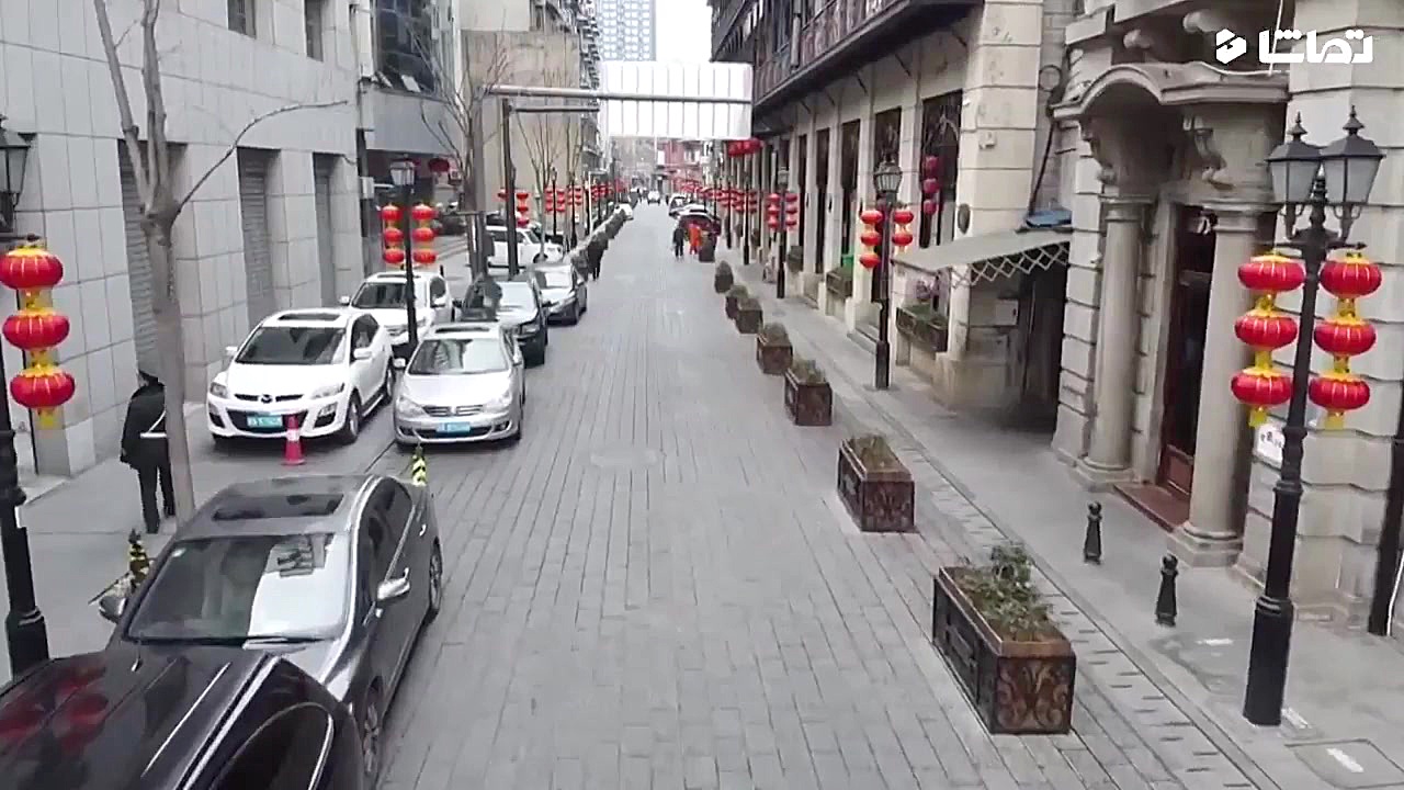 تصاویر هوایی از شهر قرنطینه شد...