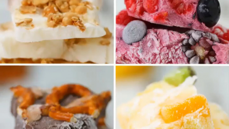 آشپزی سالم  ۴ نوع دسر با ماست...