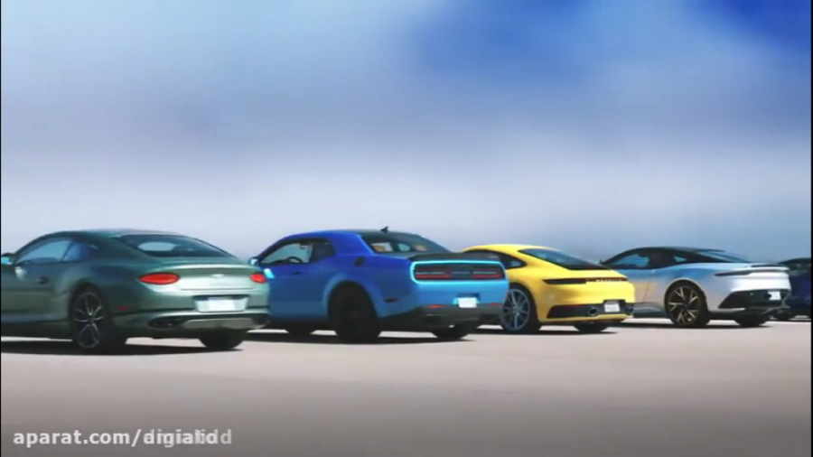 رویارویی ۱۲ اتومبیل قدرتمند در...