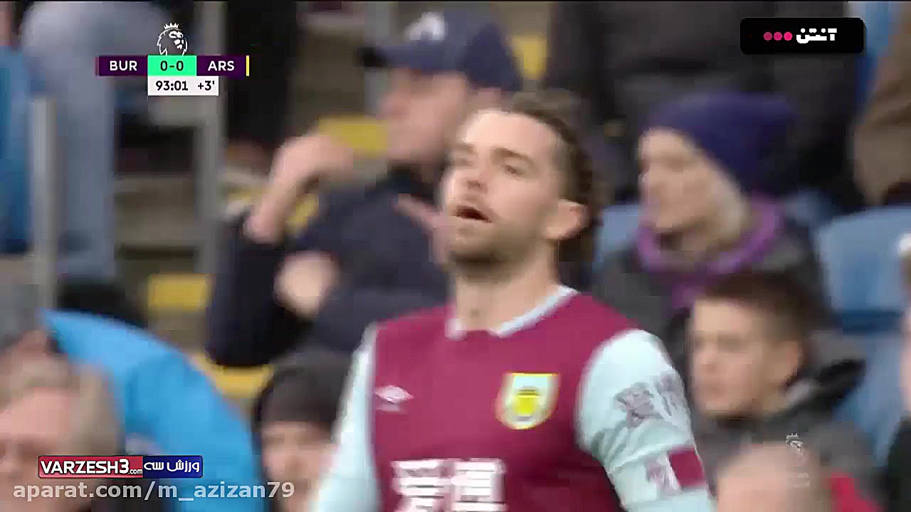 خلاصه بازی برنلی 0  0 آرسنال