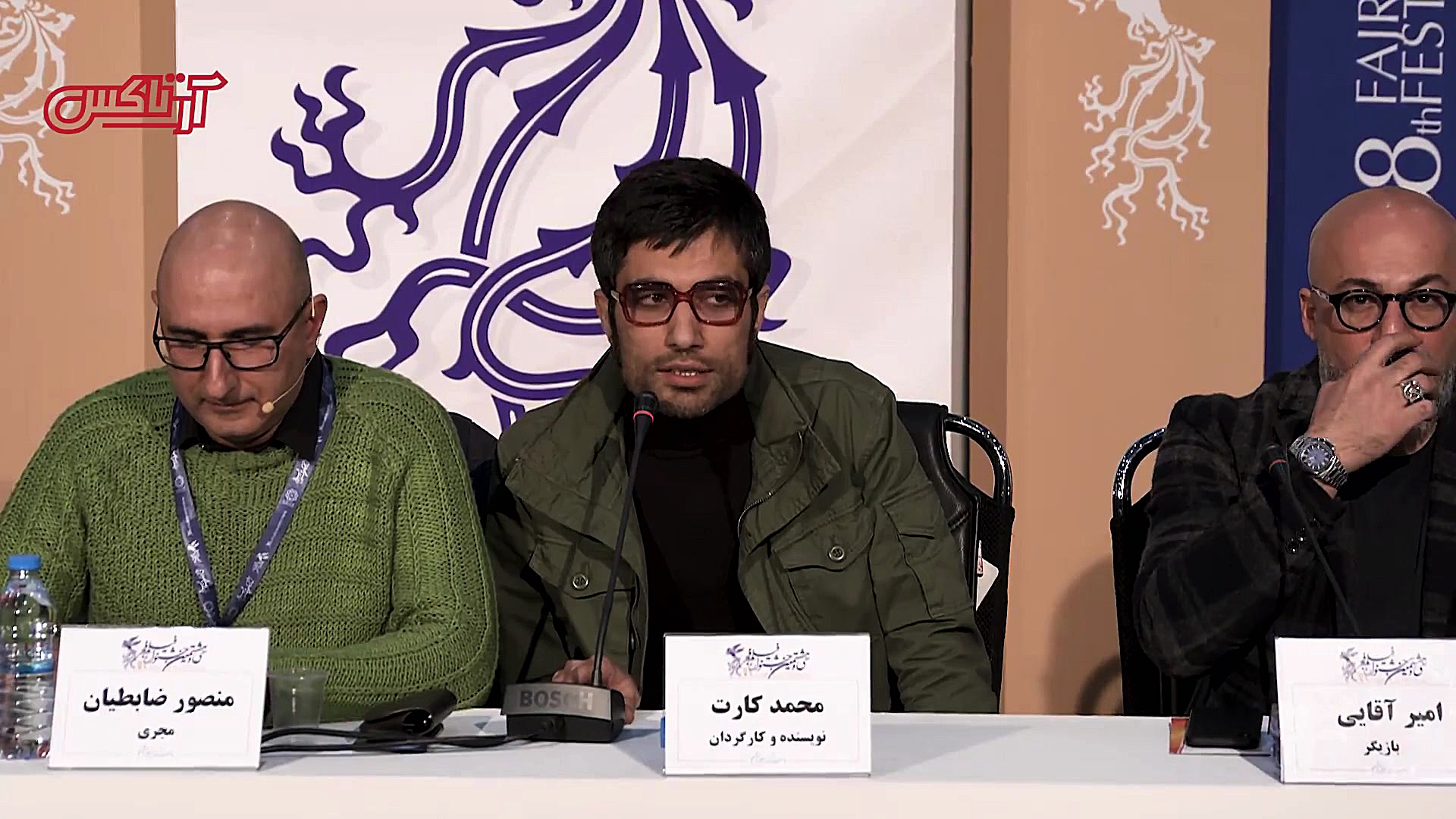 محمد کارت در نشست خبری شنای پر...