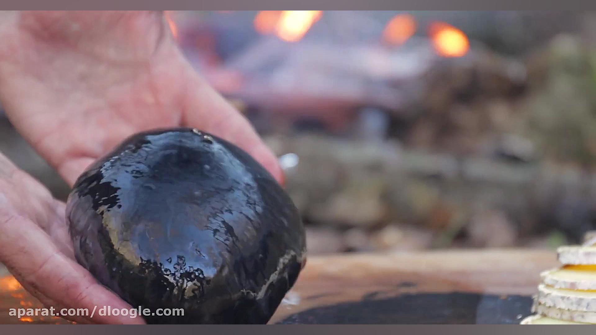 آشپزی در طبیعت  پیتزا پپرونی