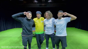 چالش پینگ پنگ رونالدینیو با کا...