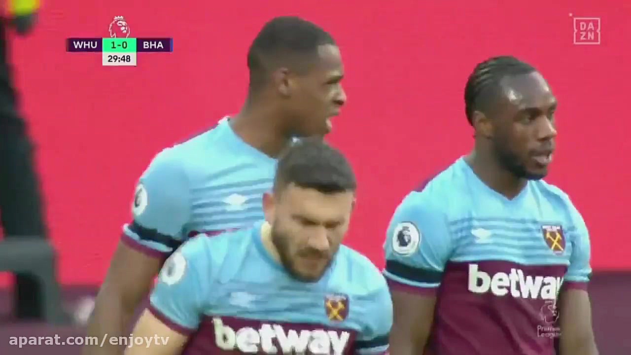 وستهام 1 0 برایتون توسط diop