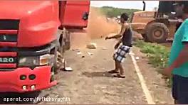 روش غير صحيح صاف كردن كاميون