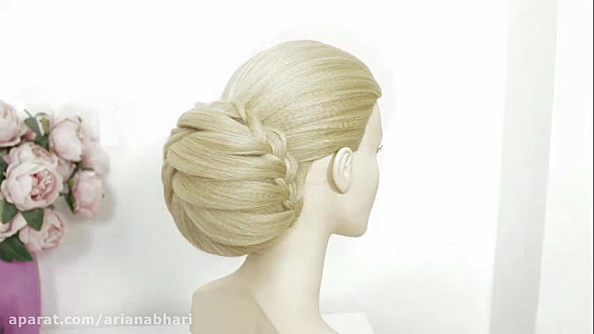 آموزش بافت مو و شینیون عروس ای...