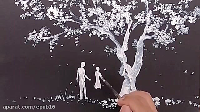اموزش تکنیک های ساده نقاشی درخ...
