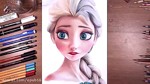 اموزش طراحی چهره شخصیت  السا د...