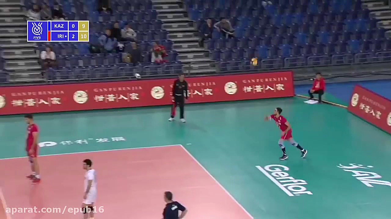 خلاصه بازی والیبال ایران قزاقس...
