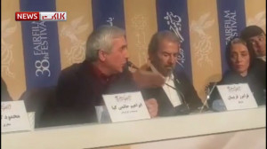 تنش شدید در نشست خبری فیلم خرو...