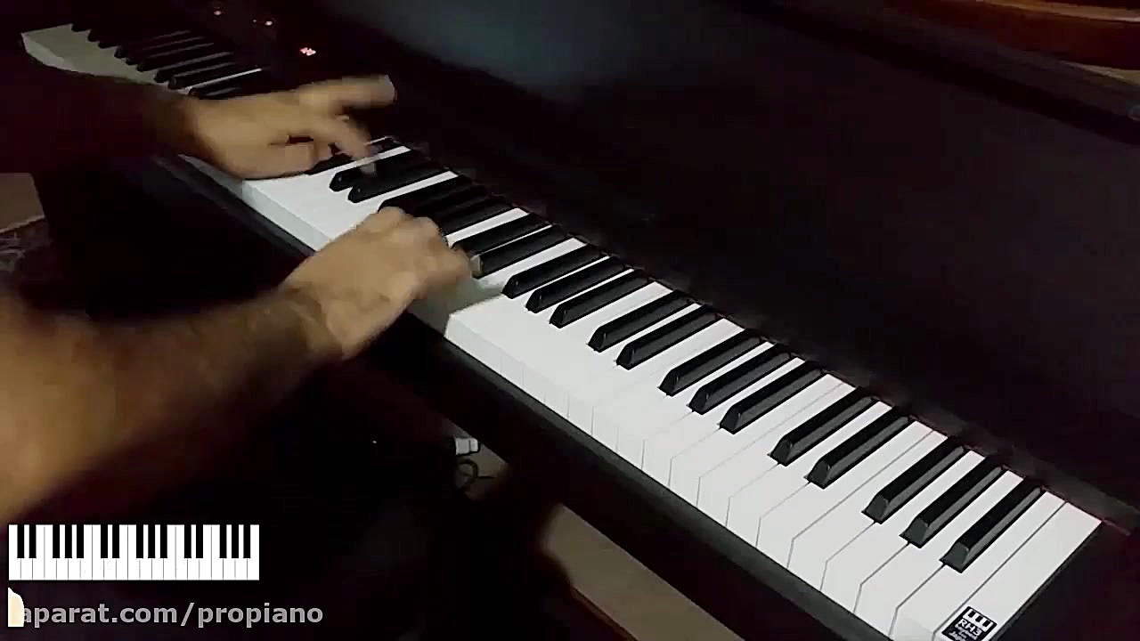 پیانو قطعه هم زبون بانو حمیرا