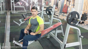 آموزش حرکت پرس بالا سینه هالتر...