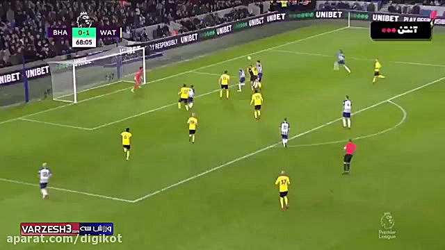 خلاصه بازی برایتون 1  1 واتفور...