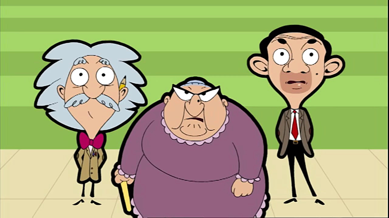 كارتون جذاب مستربین