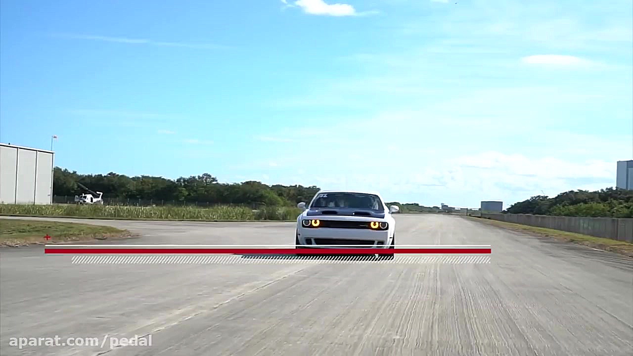 تست سرعت دوج چلنجر هلکت ردای