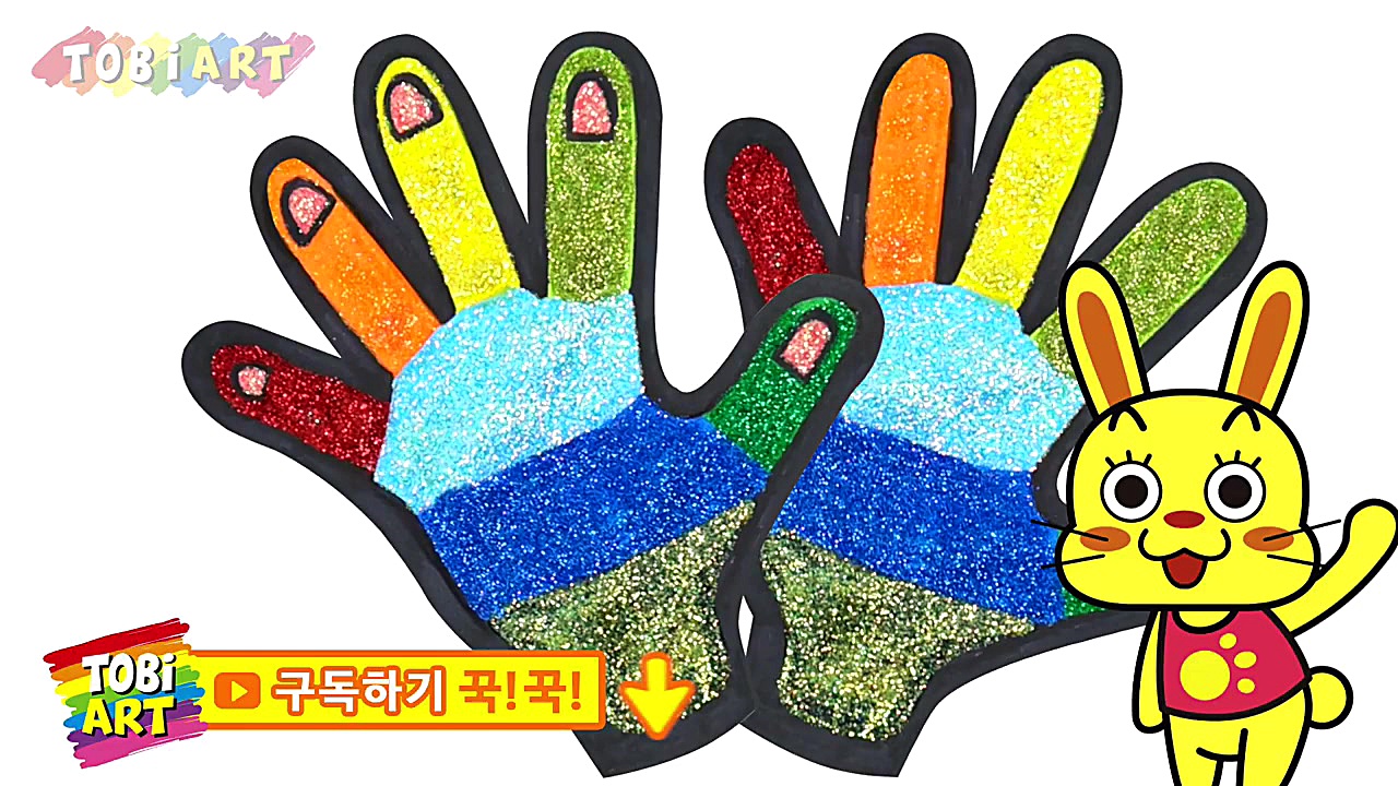 آموزش نقاشی به کودکان  دستکش ز...