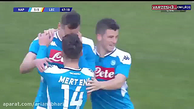 خلاصه بازی ناپولی 2  لچه 3