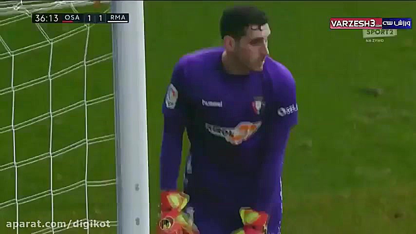 خلاصه بازی اوساسونا 1  4 رئال...