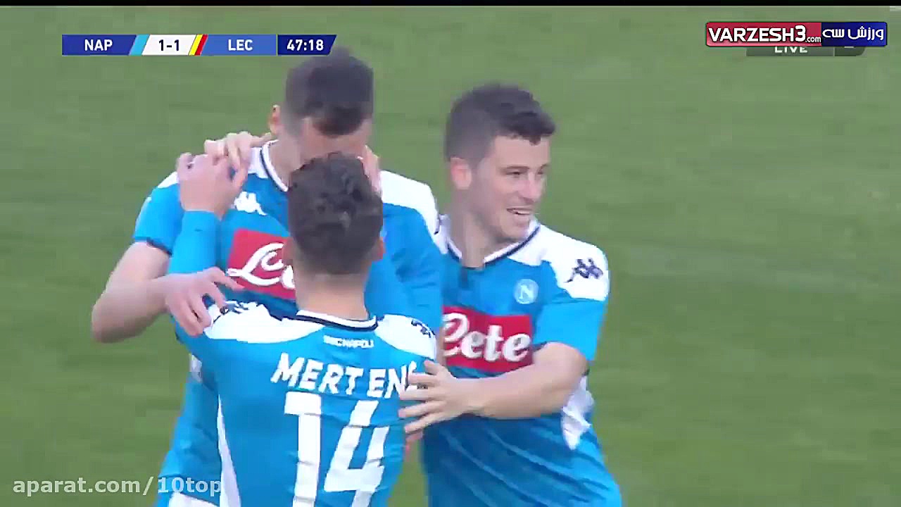 خلاصه بازی ناپولی 2  لچه 3