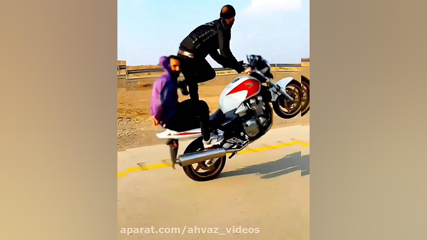 حرکات نمایشی تک چرخ با موتور 5