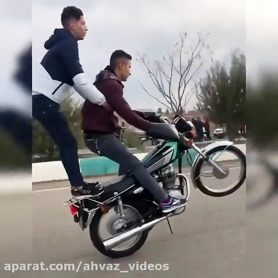 حرکات نمایشی تک چرخ با موتور 1...