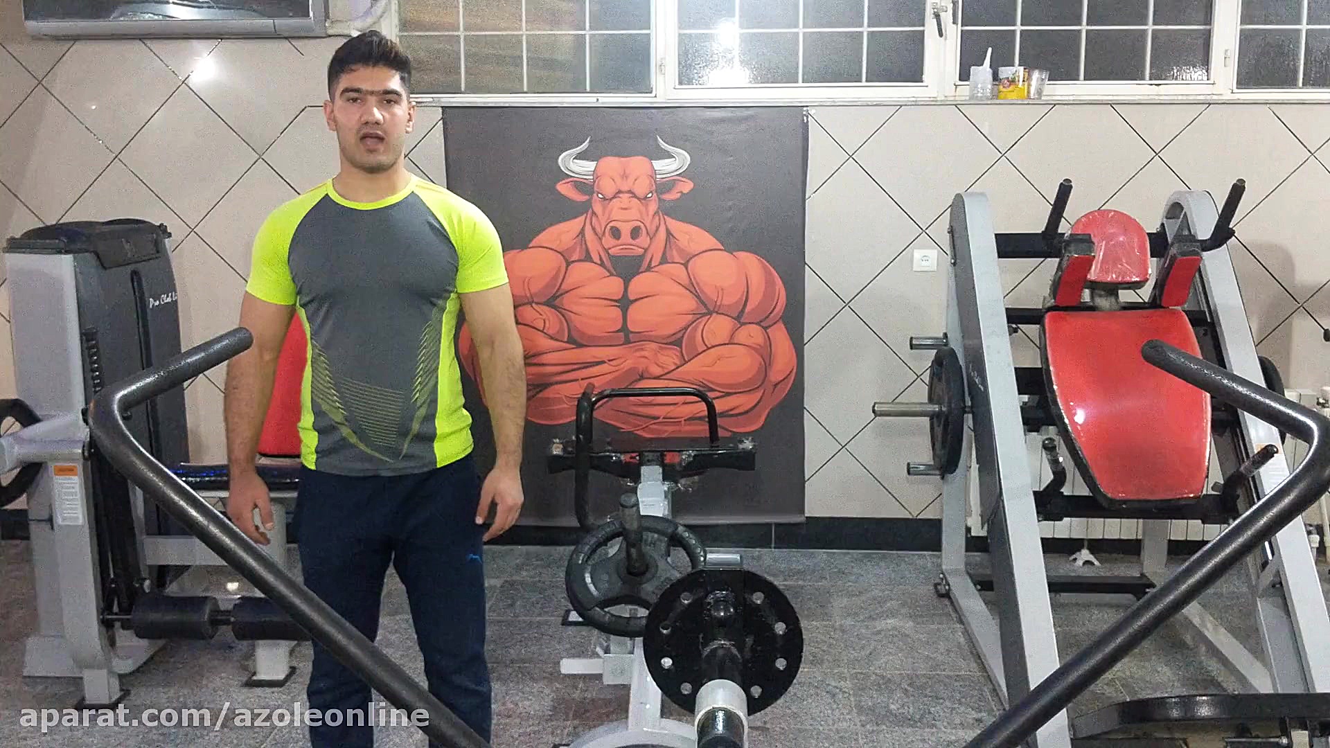 آموزش حرکت ساق پا نشسته