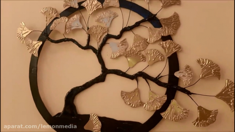 اموزش ساخت دکور دیواری طرح درخ...