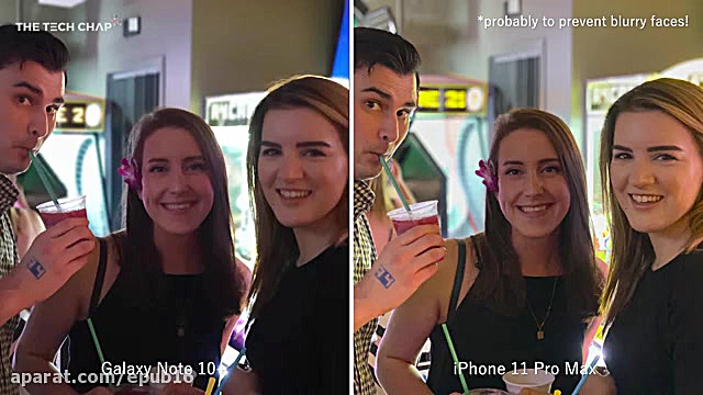 مقایسه دوربین ایفون 11 پرو و گ...