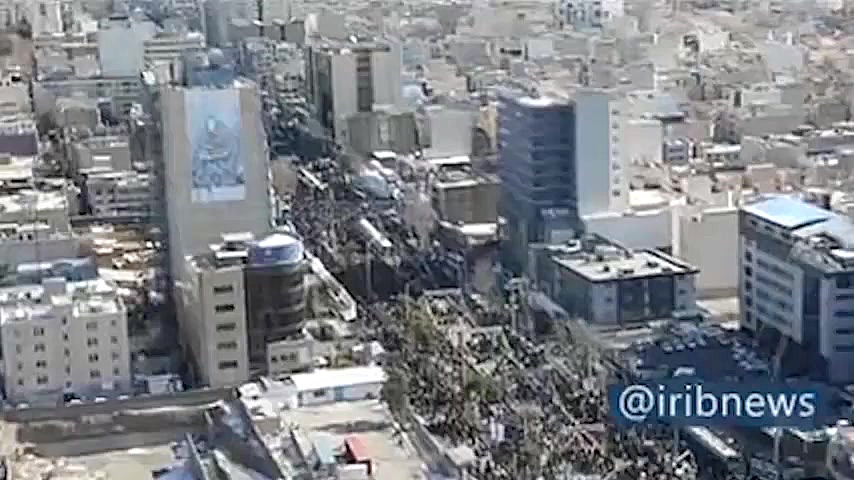 تصاویر هوایی از حضور مردم تهرا...
