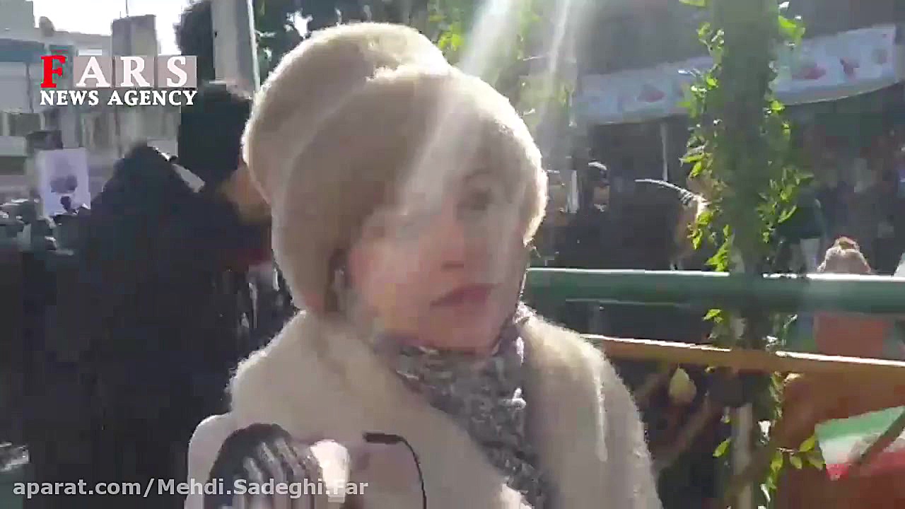 صحبت های مردم حاضر در راهپیمای...