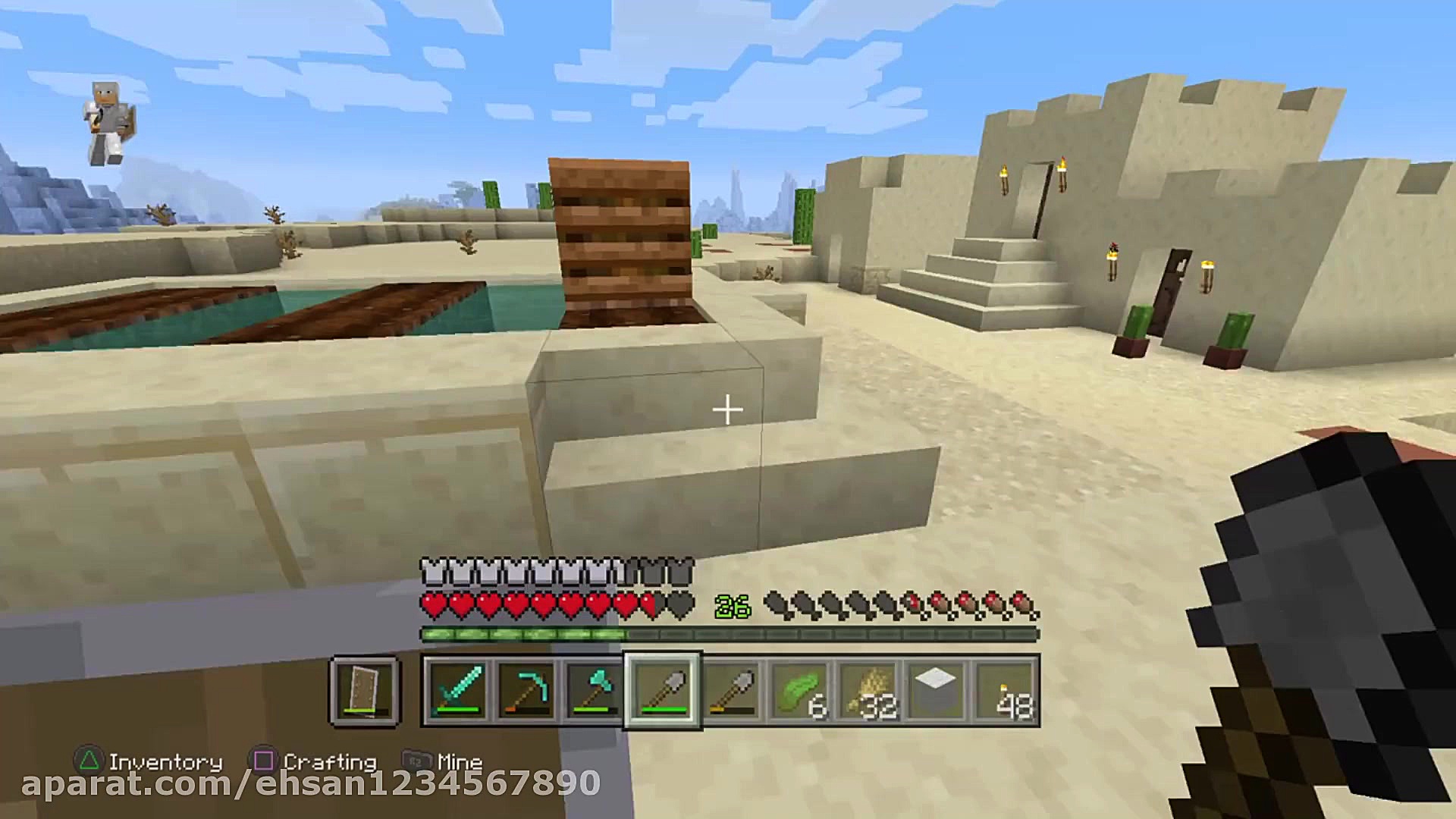 گیم پلی از بازی ماین کرافت سرو...