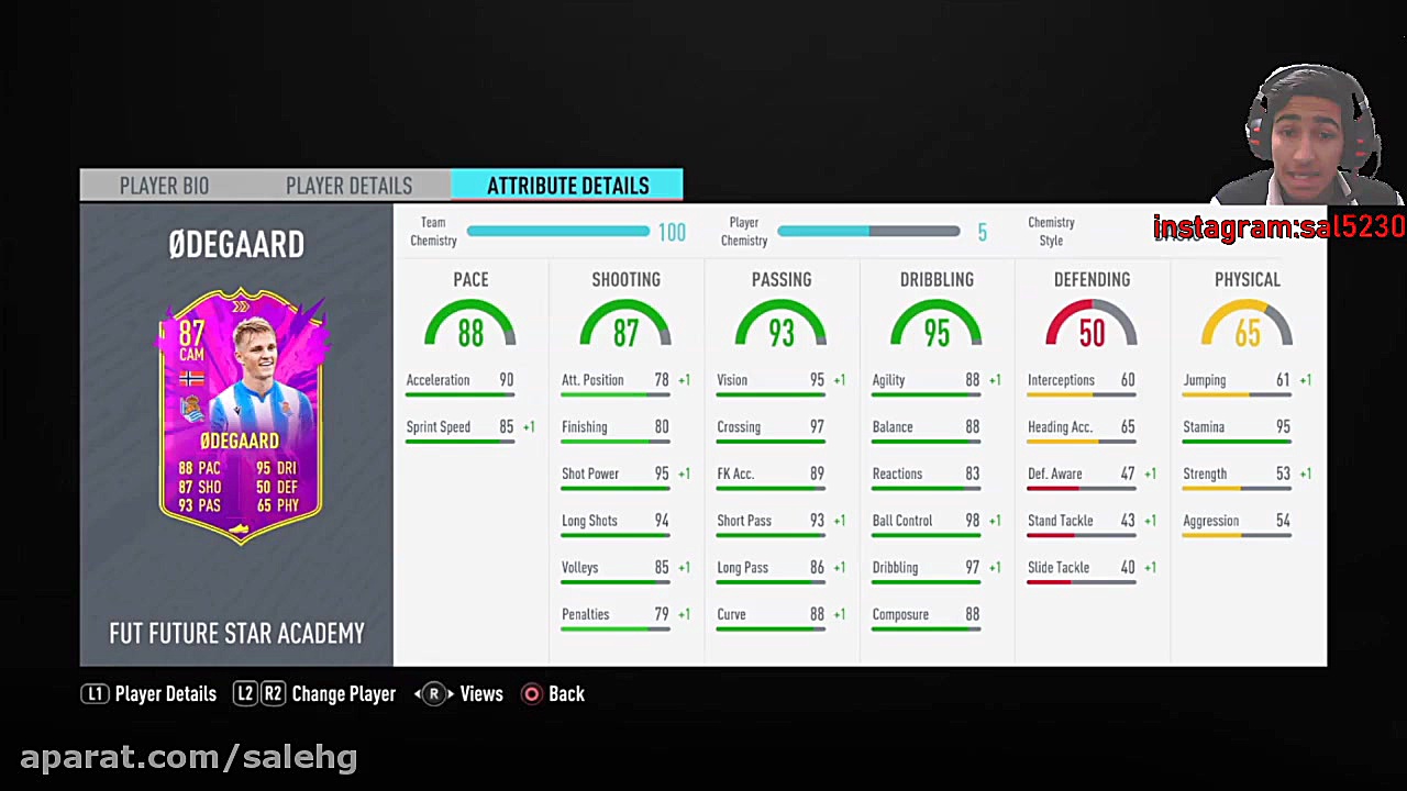 تحلیل و برسی کارت های fifa 20...