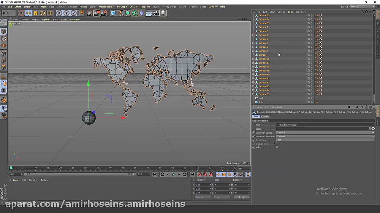 آموزش کم پلی جهانی CINEMA 4D (...