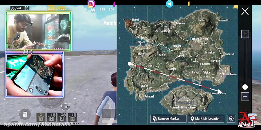 گیم پلی بازی پابجی موبایل با گ...