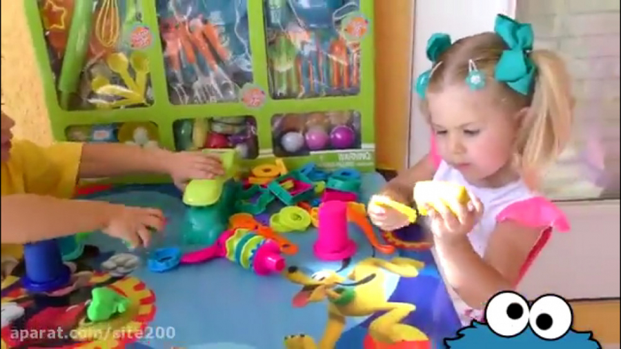 بازی دیانا و روما... خمیر بازی...