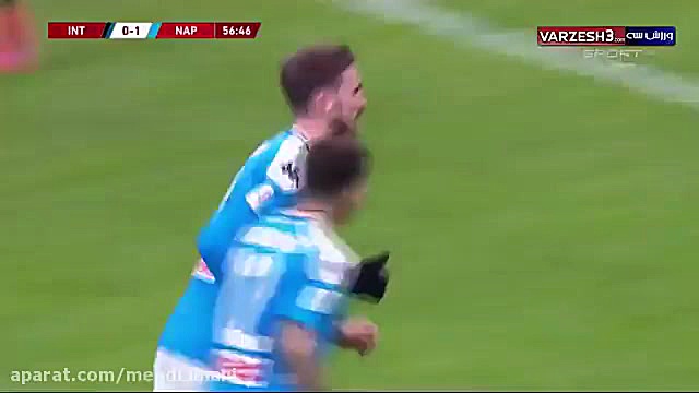 خلاصه بازی ناپولی ۱  اینتر ۰...