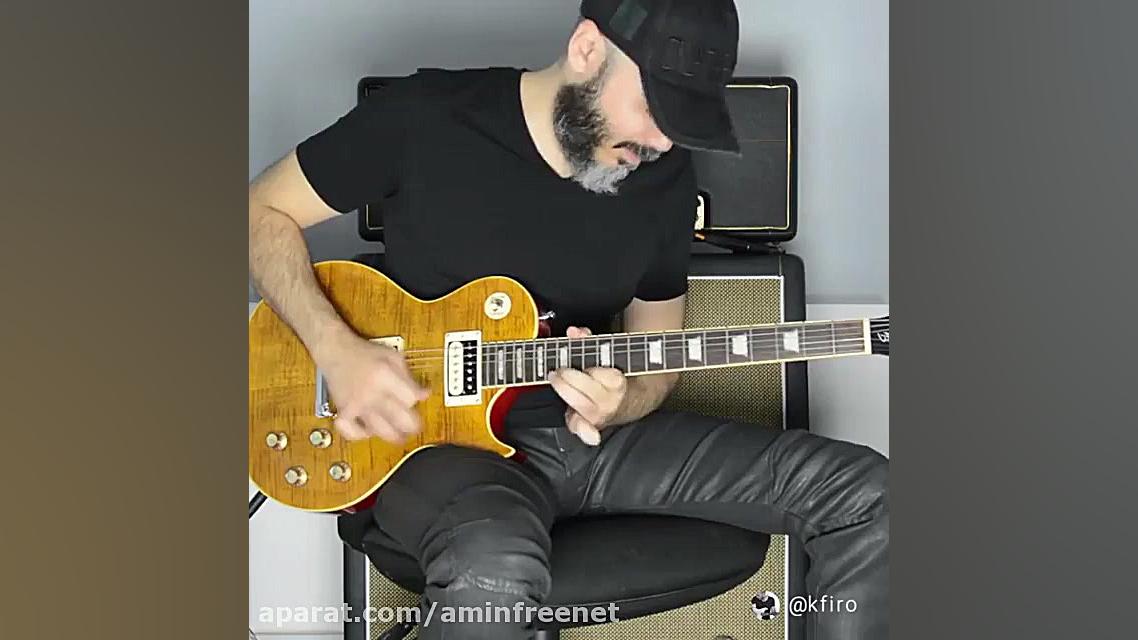 کاور گیتار اسلش آهنگ{ باران نو...