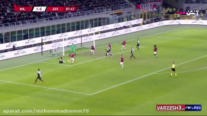 گل اول یوونتوس به آث میلان توس...