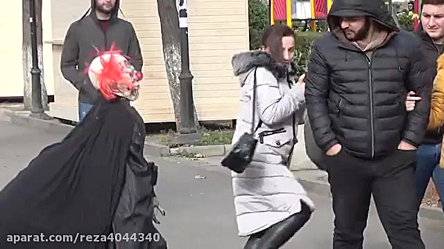 دوربین مخفی خارجی ترسناک دلقک