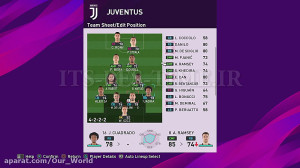 بهترین ترکیب یوونتوس در PES202...