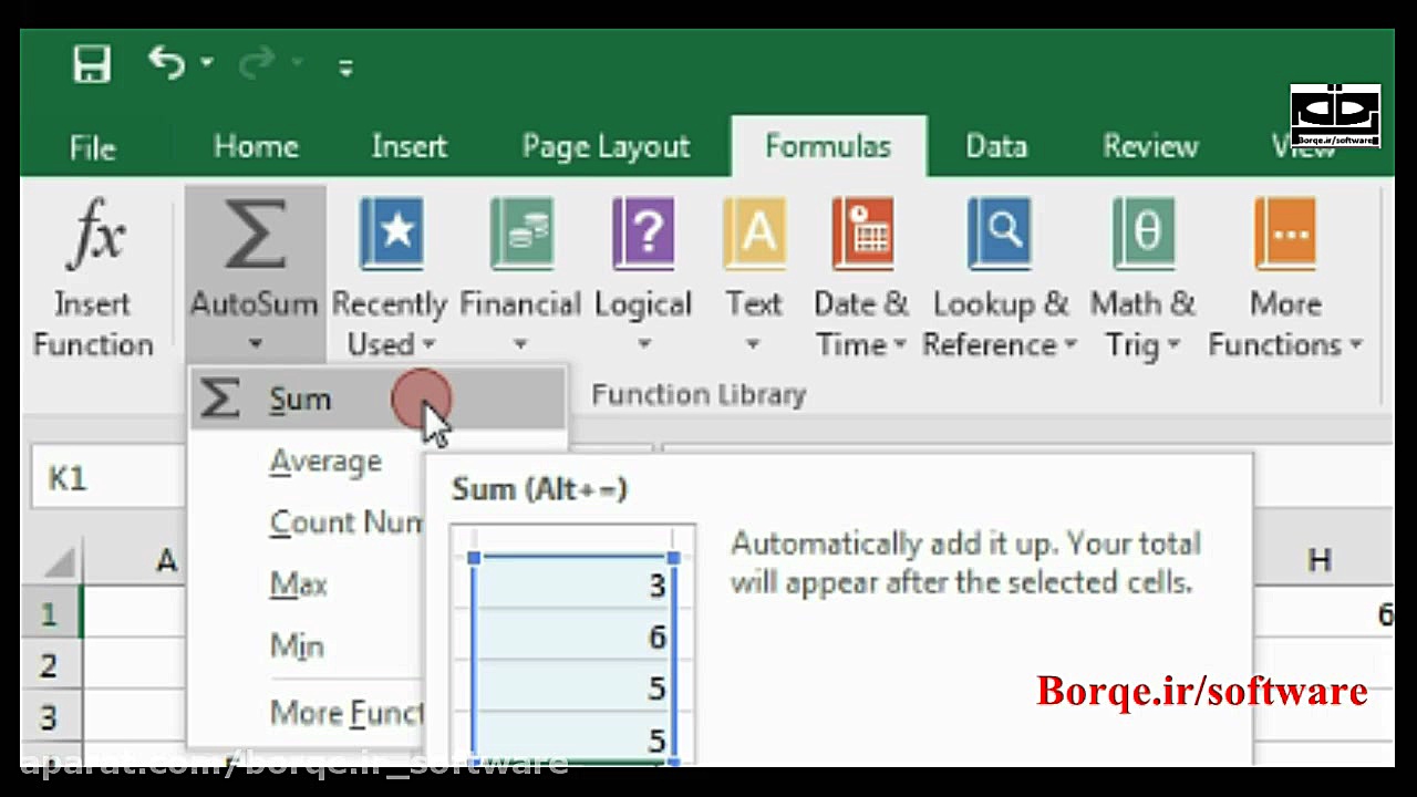 ویدیو آموزشی تابع sum و کاربرد...