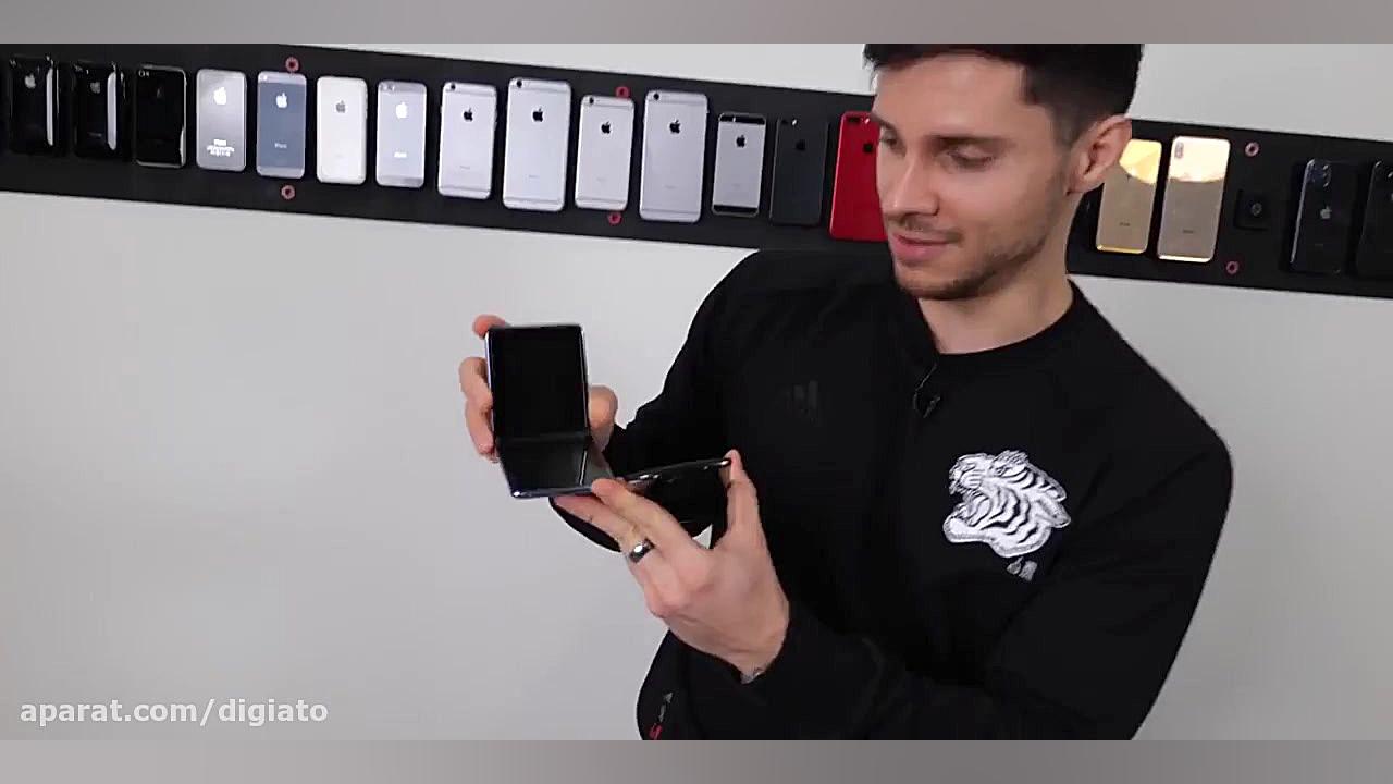 تست سقوط گوشی تاشوی سامسونگ گل...