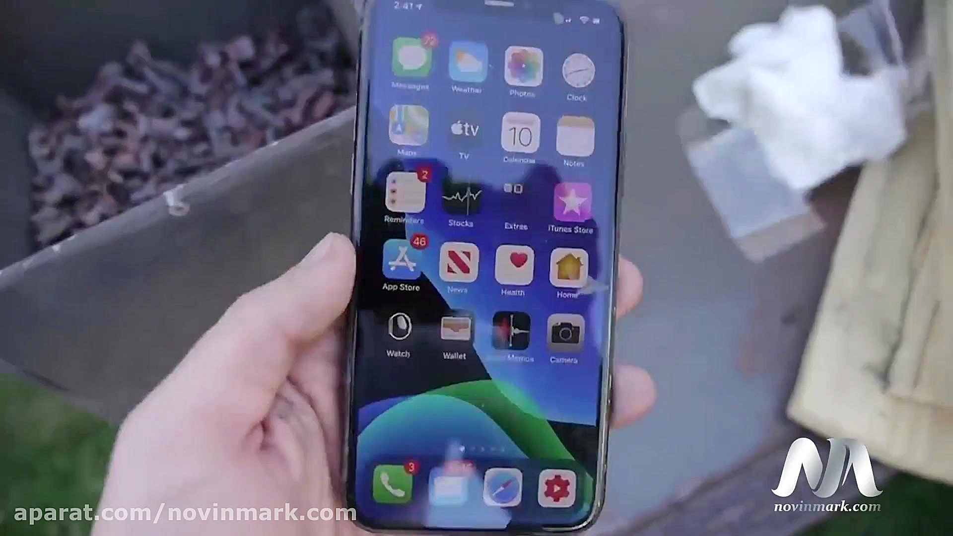 تست آیفون 11 در جعبه ترقه