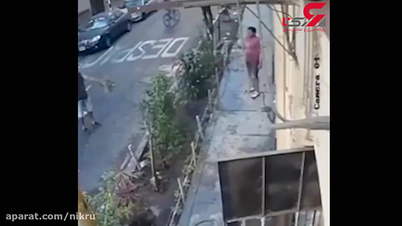 فیلم لحظه مرگ یک مرد بخاطر برق...